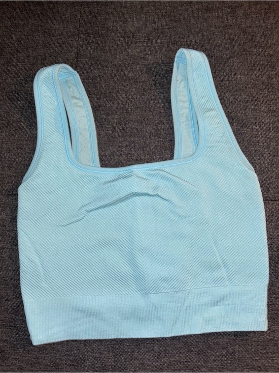 all in motion Tops - all in motion Light Blue Seamless Ribbed Tank Sports Bra